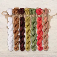 Набор ниток OwlForest для схемы «Кружевные птички. Клесты» (DMC)