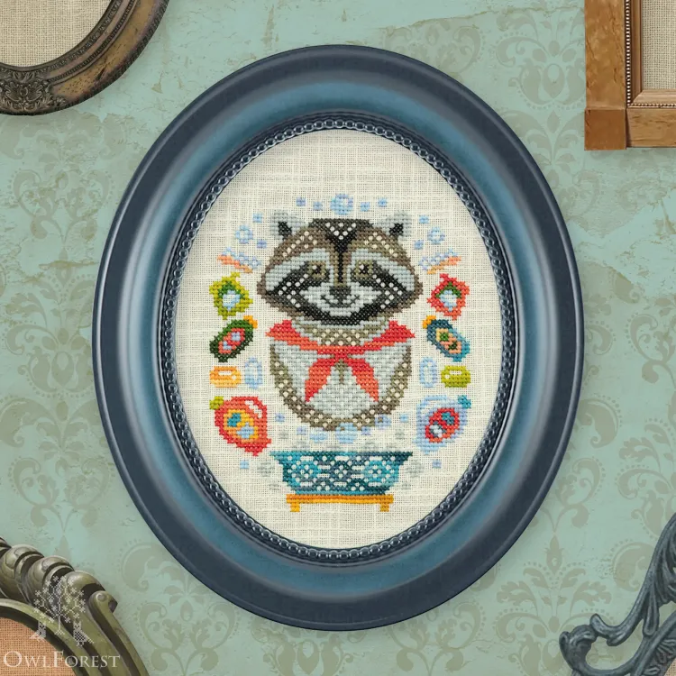 Схема для вышивания «Портрет Енота»