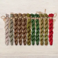 Набор ниток OwlForest для схемы «Дух леса» (ПНК им. Кирова)