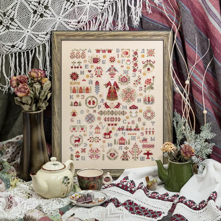 Электронная схема «Новогодний семплер. Русский алфавит»