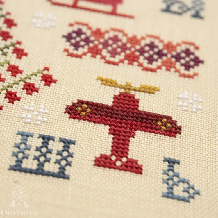 Электронная схема «Новогодний семплер. Русский алфавит»