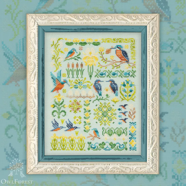 Схема для вышивания «Зимородки»