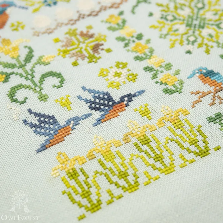 Схема для вышивания «Зимородки»