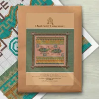 Печатная схема для вышивания «Индейские мотивы. Гекконы» 5 цветов