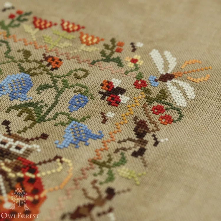 Схема для вышивания «Маленький лесной народец. Божьи коровки»