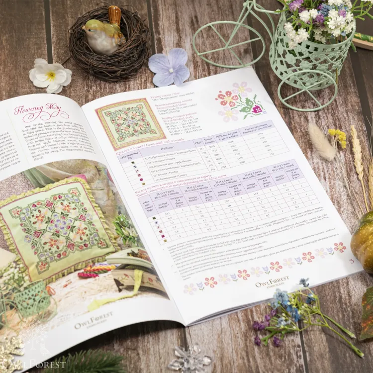 Буклет для вышивания схем «Четыре настроения года»