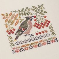 Бесплатная схема для вышивания «Обжора-свиристель»
