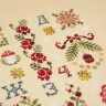 Схема для вышивания «Новогодний семплер. Русский алфавит»