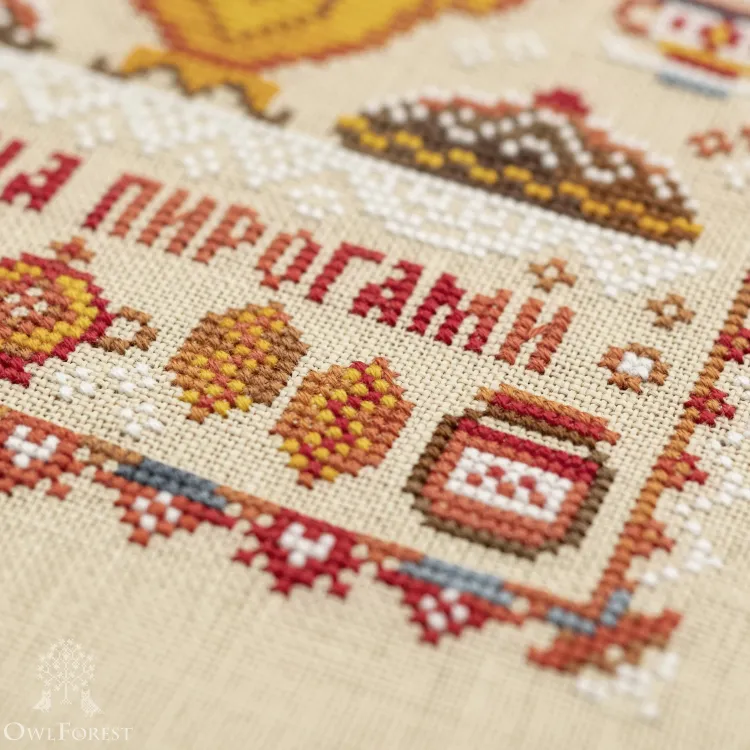 Схема для вышивания  «Пословицы. Красна изба»