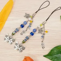 Маячок для ножниц «Бабочки в тумане» цвет фурнитуры серебро