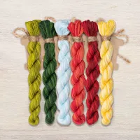 Набор ниток OwlForest для схемы «Клубничное лето» (DMC)