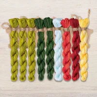 Набор ниток OwlForest для схемы «Клубничное лето» (DMC)