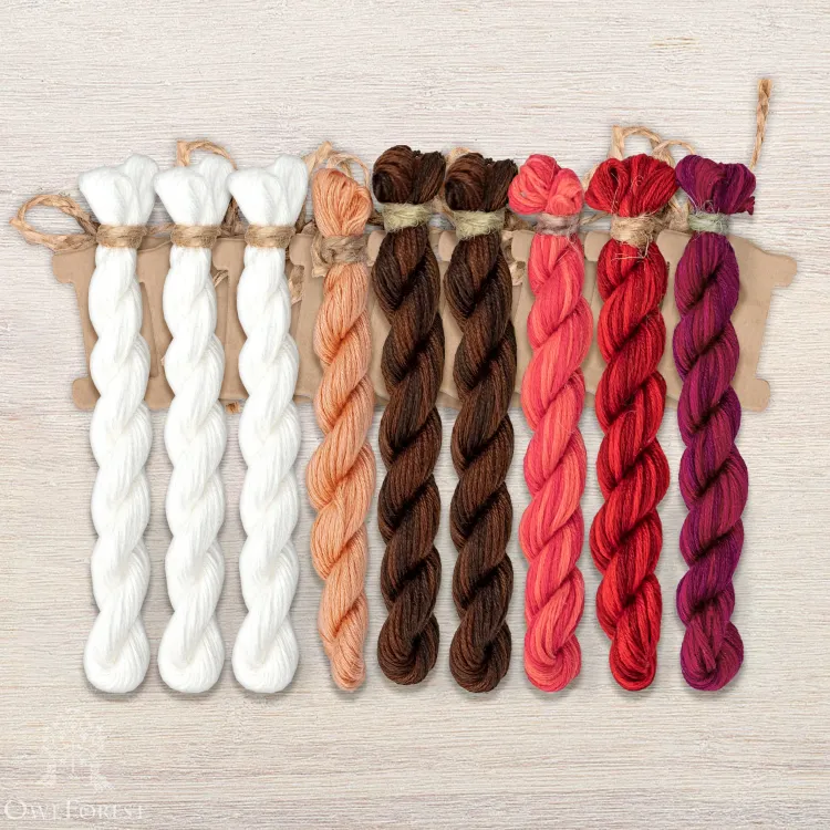 Набор ниток OwlForest для схемы «Фея сладкая» (ПНК)