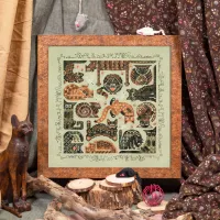 Схема для вышивания «Мягкие котики» 