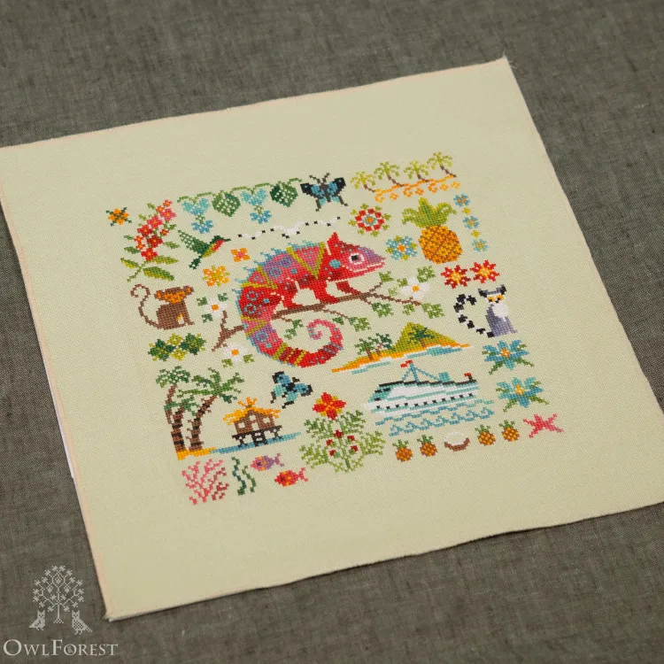 Схема для вышивания «Лемурия. Хамелеон»