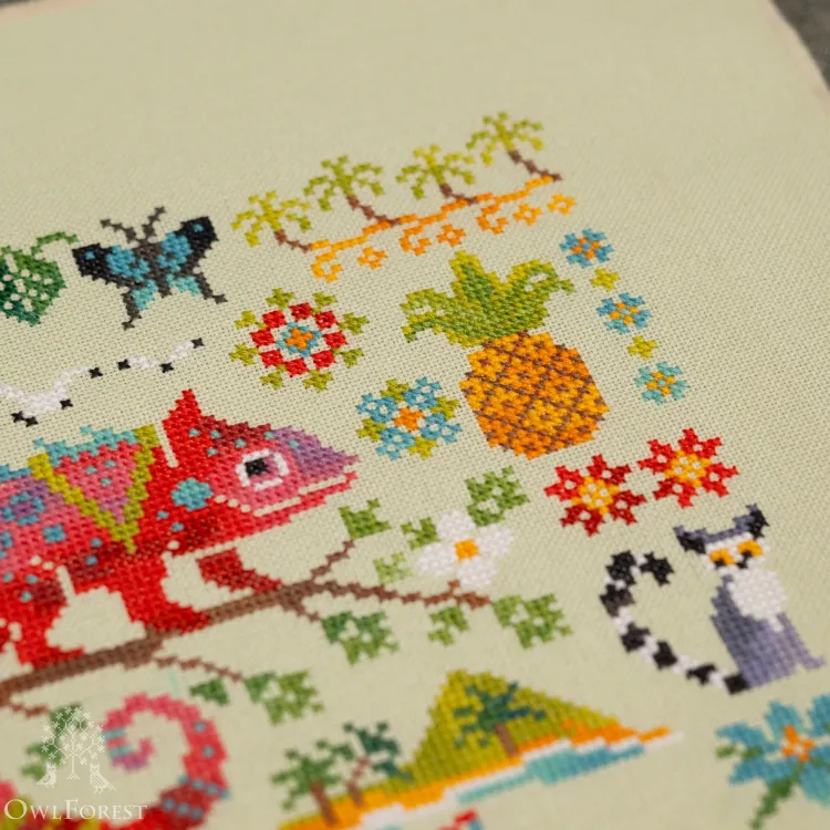 Схема для вышивания «Лемурия. Хамелеон»