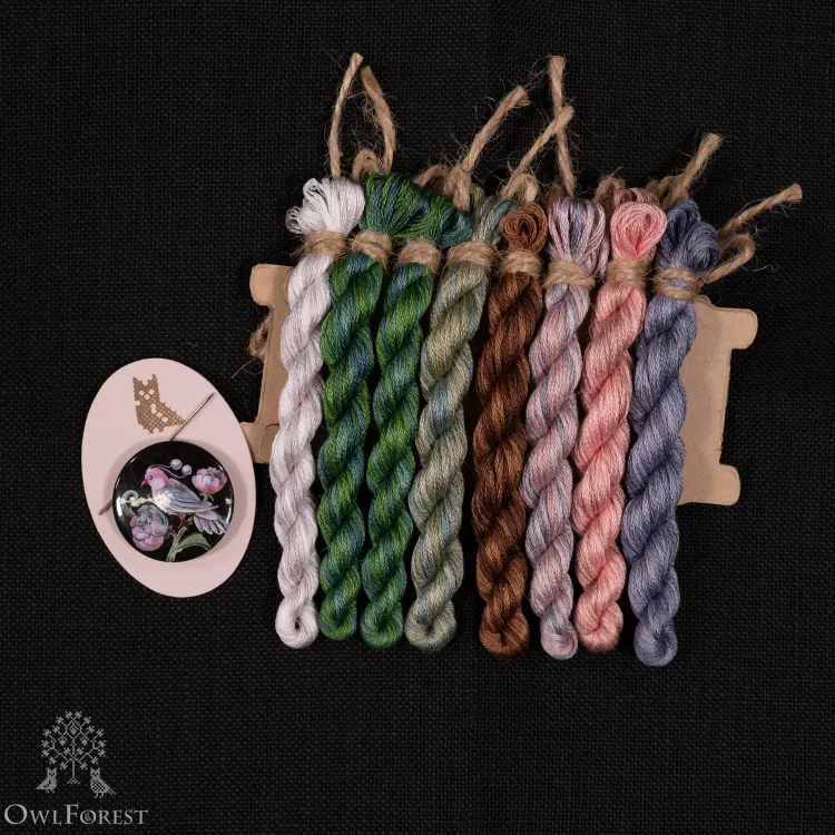 Набор для вышивания «Ночные трели перламутровых птиц» 