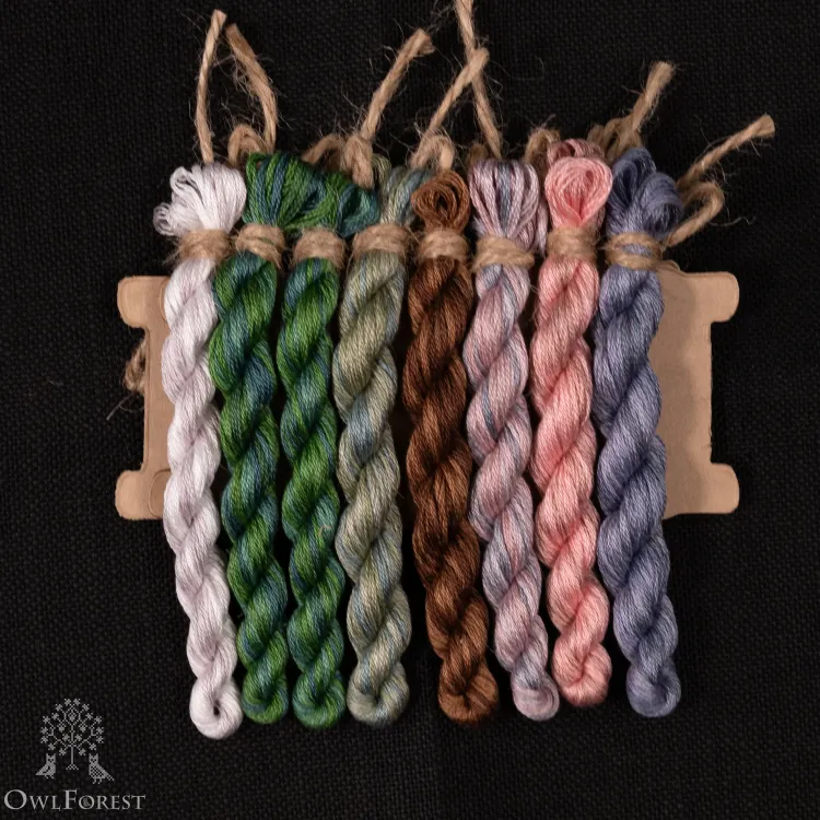 Набор для вышивания «Ночные трели перламутровых птиц» 