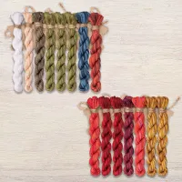 Набор ниток OwlForest для схемы «Новогодний семплер» (DMC)