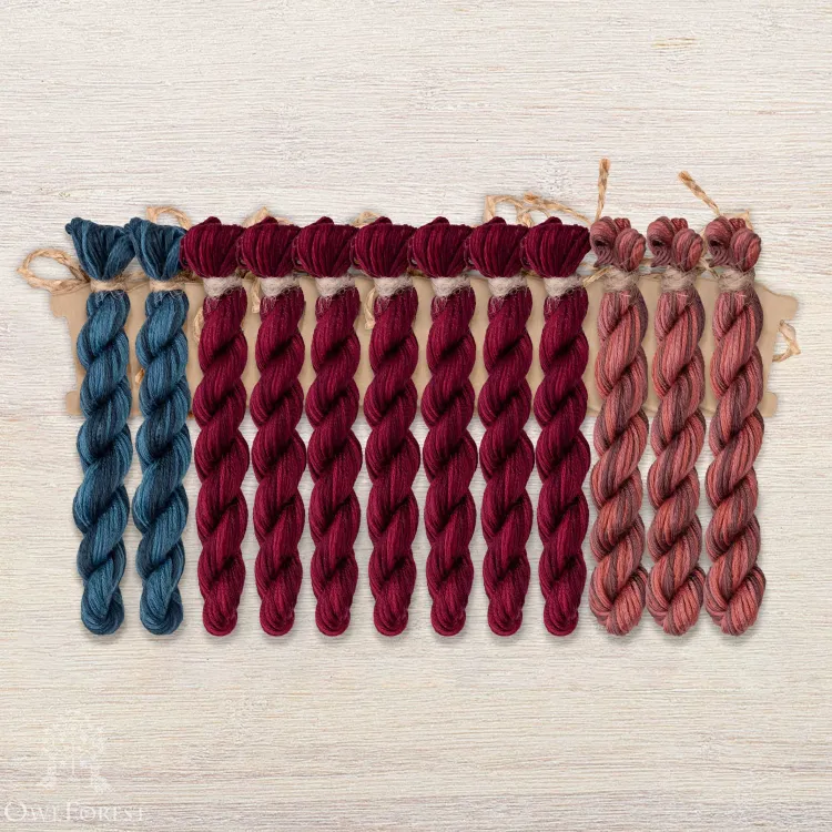 Набор ниток OwlForest для схемы «Северный край» (ПНК)