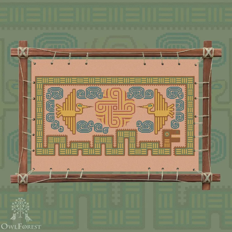 Электронная схема «Индейские мотивы. Змей» 5 цветов