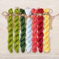 Набор ниток OwlForest для схемы «Клубничное лето» (ПНК)