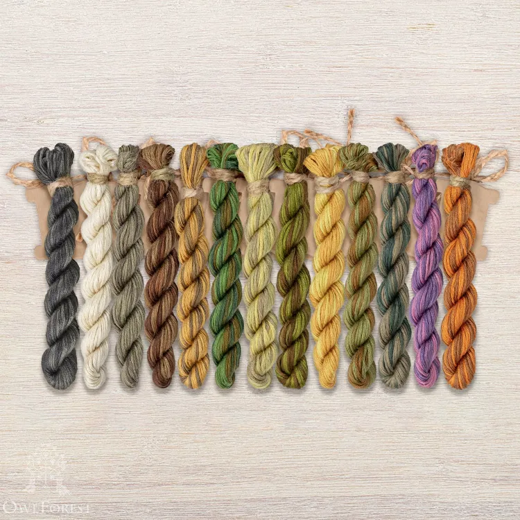 Набор ниток OwlForest для схемы «Медвежий бор» (ПНК)