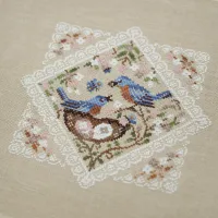 Электронная схема «Кружевные птички. Синешейки»