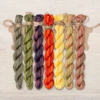 Набор ниток OwlForest для схемы «Обжора-свиристель» (ПНК им. Кирова)