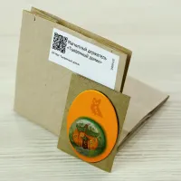 Магнитный держатель «Тыквенный домик»