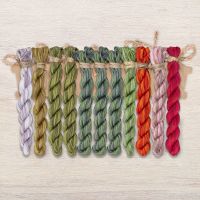 Набор ниток OwlForest для схемы «Травы да цветы» (ПНК)