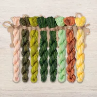 Набор ниток OwlForest для схемы «Кикимора болотная» (DMC)