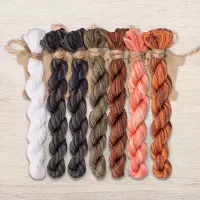 Набор ниток OwlForest для схемы «Мягкие котики» (DMC)