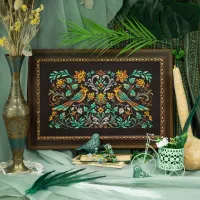 Набор для вышивания «Ночные трели изумрудных птиц» 