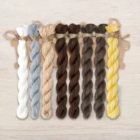 Набор ниток OwlForest для схемы «Полосатые зебры» (ПНК)