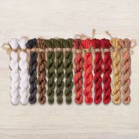 Набор ниток OwlForest для схемы «Праздничные птички» (DMC)