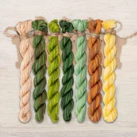 Набор ниток OwlForest для схемы «Кикимора болотная» (ПНК)