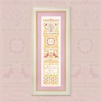 Схема для вышивания «Вертикальная метрика для девочки»