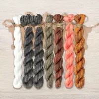 Набор ниток OwlForest для схемы «Мягкие котики» (ПНК)