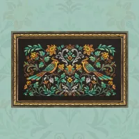 Схема для вышивания «Ночные трели изумрудных птиц»