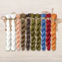 Набор ниток OwlForest для схемы «Гуси-лебеди» (ПНК)