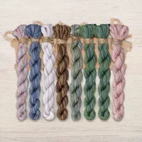 Набор ниток OwlForest для схемы «Ночные трели перламутровых птиц» (DMC)