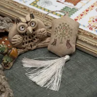 Бесплатная схема для вышивания «Совы под дубом»