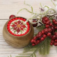 Схема для вышивания «Новогодний семплер. Английский алфавит»