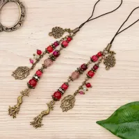 Маячок для ножниц «Птичка-пава» цвет фурнитуры бронза