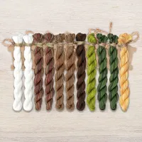 Набор ниток OwlForest для схемы «Пёсики в кокосике» (ПНК)