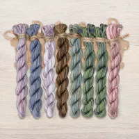 Набор ниток OwlForest для схемы «Ночные трели перламутровых птиц» (ПНК)