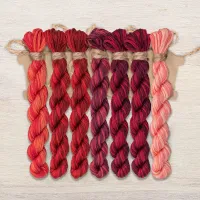 Набор ниток OwlForest для схемы «Гранатовый квакер» (DMC)