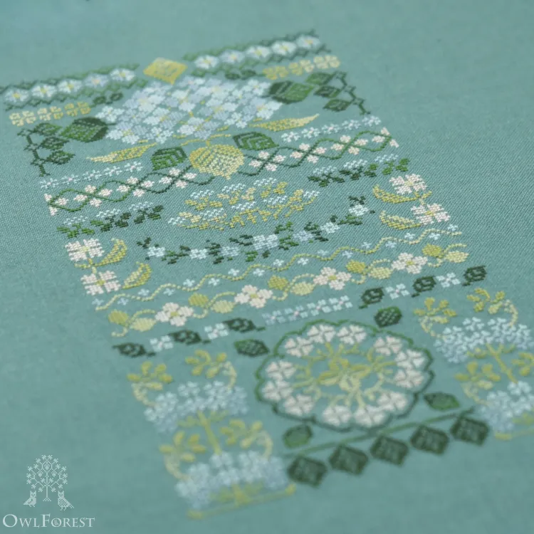 Схема для вышивания «Голубая гортензия»