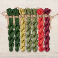 Набор ниток OwlForest для схемы «Малиновое лето» (DMC)